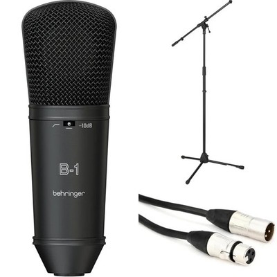 Behringer B-1 Large-diaphragm Condenser Mic with Stand and Cable - Dark Edition