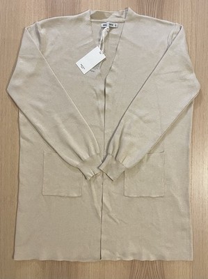 NWT Women s Grace Karin Open Front Long Cardigan Size 3XL Beige Pockets