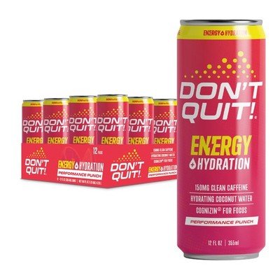 Don't Quit Clean Sports Energy, Performance Punch 12oz 12pk