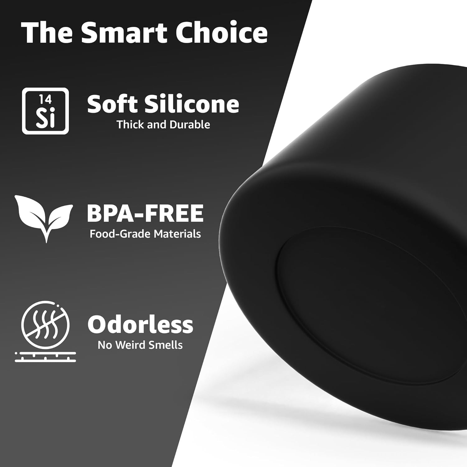 Jmoe USA Boot for RTIC Jug | Silicone Sleeve Half-Gallon, Black, Half-Gallon 