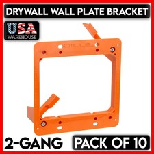 10PCS Low Voltage Mounting Bracket Dual 2-Gang Drywall Mount for Face Wall Plate