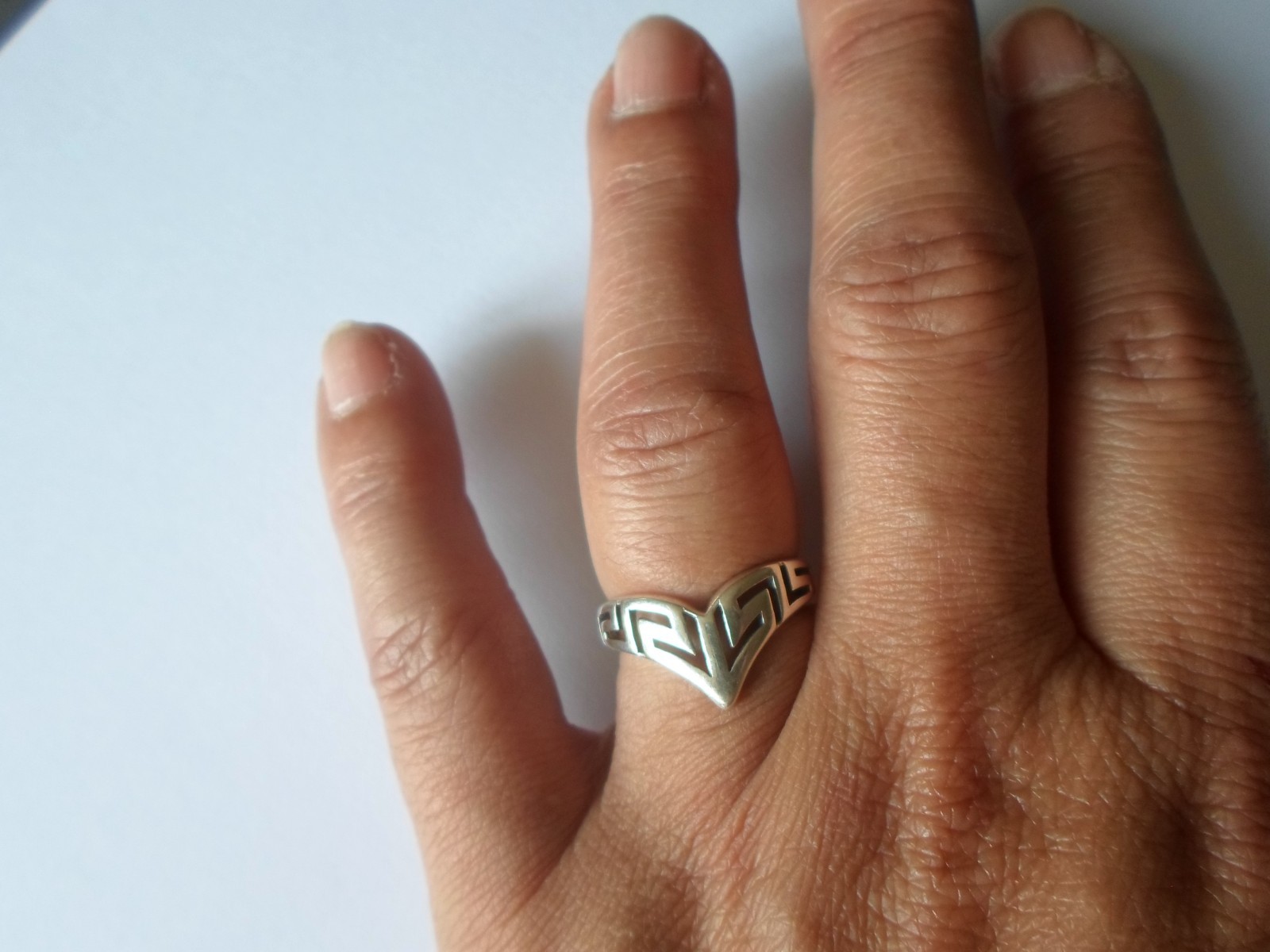 solid silver ring, openwork, labyrinth, s. 54 - image 2