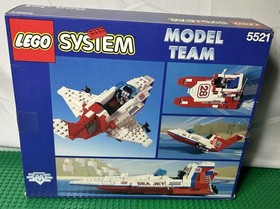 LEGO Model Team 5521 Sea Jet 1991 Complete w/ Box Instructions Vintage