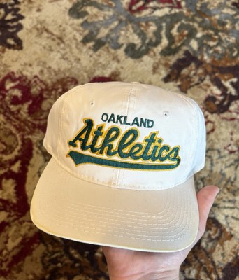 Vintage 90s Oakland Athletics Sports Specialties Script Twill Snapback Hat Cap