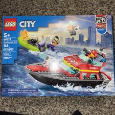 LEGO 60373 Fire Rescue Boat Set Parts List