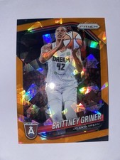 2025 Panini Prizm WNBA Orange Cracked Ice Prizm #46 Brittney Griner