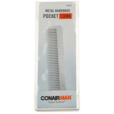 4 Pack Conair Man Aluminum Metal Handmade Pocket Comb