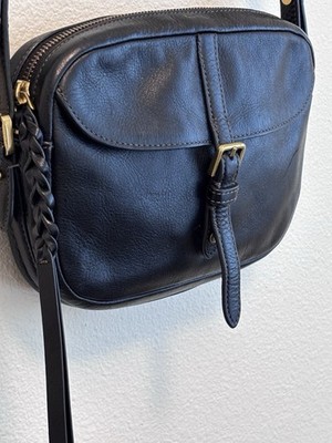 Fossil Kendall Black Leather Small Crossbody Bag