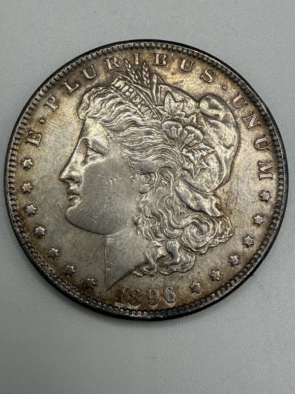 1896 P Morgan Silver Dollar $1 Circulated Ungraded Uncertified