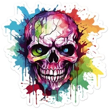 Scary Zombie Skull - Vinyl Decal Sticker - Car Window Laptop - ebn11124