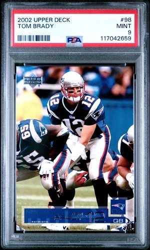 2002 Upper Deck #98 Tom Brady PSA 9