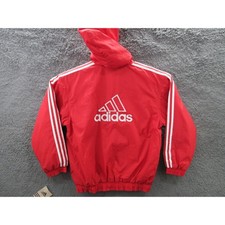 NWT Adidas Vintage 90s Y2K Boundry Youth Large Nylon Jacket w/Hood