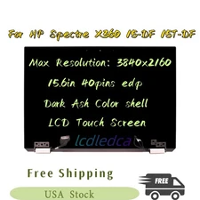 for HP Spectre x360 15-DF0010CA LCD Screen Assembly L64026-001 15.6" 3840X2160