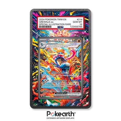 Greninja ex 214/167 - Case mit erweitertem Artwork für Grade Cards Case