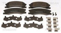 Bremsbelagsatz Scheibenbremse Triscan 8110 80554 FüR Jeep Cherokee 2 WJ WG CRD