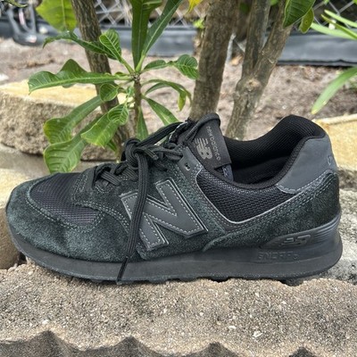 New Balance 574 Mens Size 8 Black Athletic Running Waiking Shoes Sneakers New Balance 574 Mens Size 8 Black Gray Athletic Running  main image 2