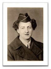 Vintage 1945 World War 2 Soldier Lady Named Original Studio Photo 3.5in X2.5 