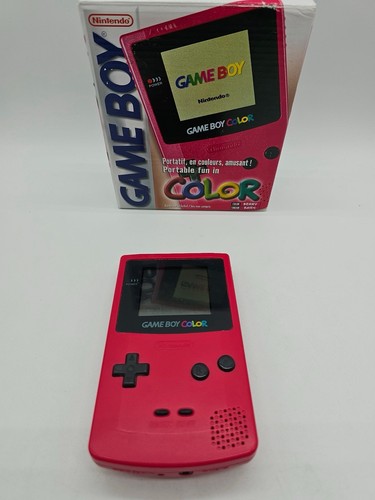 Nintendo Game Boy Color Berry Handheld System Box And Console Very Clean! - Afbeelding 8 van 10