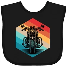Inktastic Motorcycle Retro Sunset Biker Baby Bib Apparel Future Rider Road