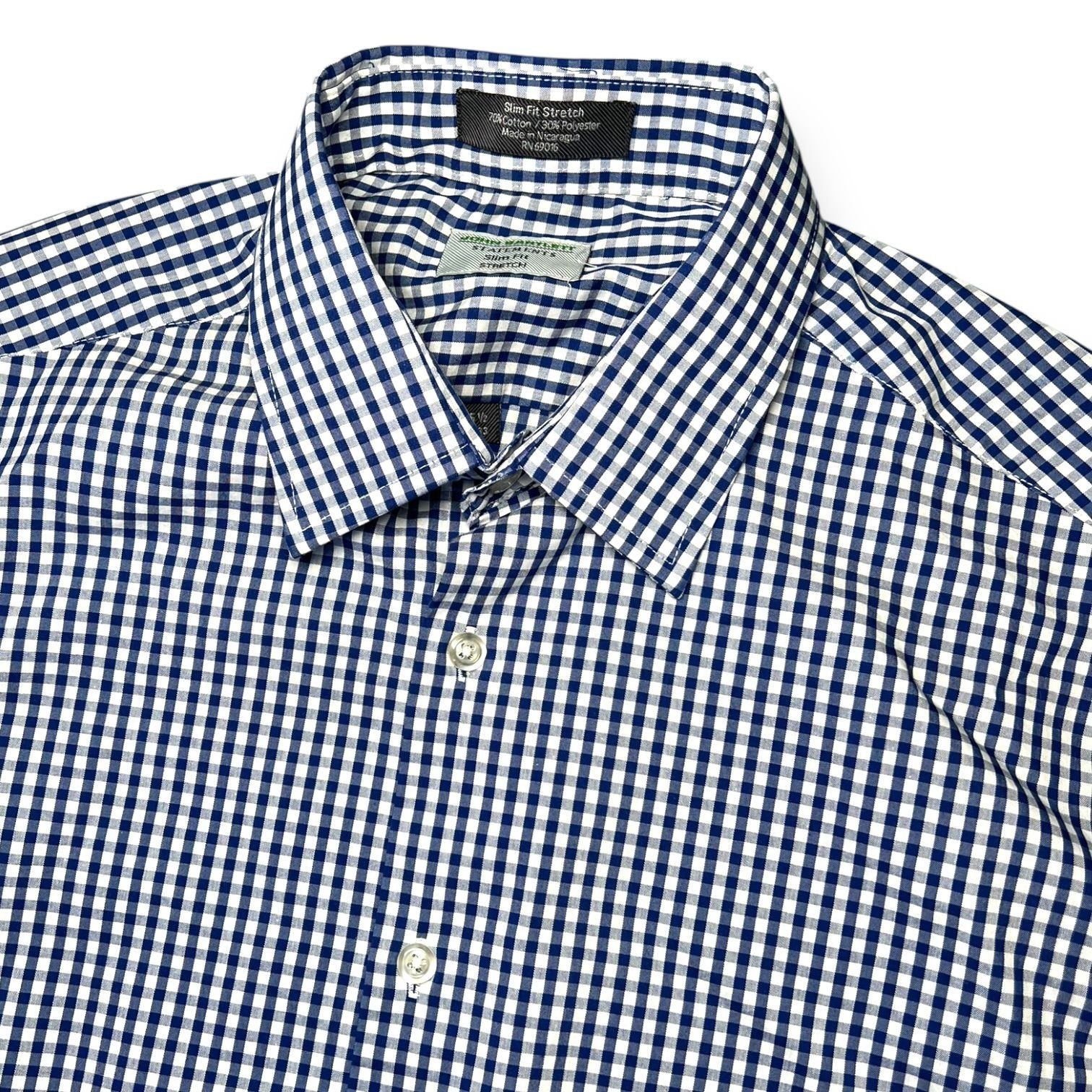 John Bartlett Statements Slim Fit Gingham Stretch… - image 2