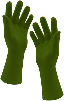 Stretchy Spandex Costume Gloves for Men and Women Wrist Length Short Party