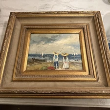 Pierre Deux Oil Art Print Canvas In Original Frame