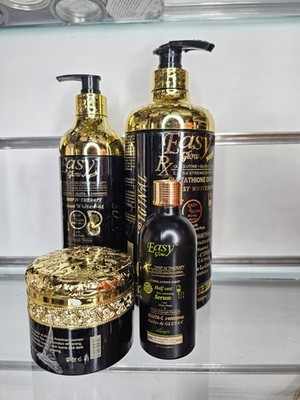 4 Stück Easy Glow Glutathion H-C Körperlotion 500 ml, Duschgel & Gesichtscreme 