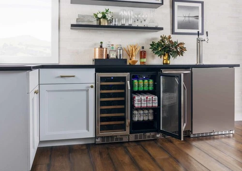 EdgeStar CBR902SG 15"W 80 Can Built-In Beverage Cooler - Stainless Steel - Picture 8 of 12