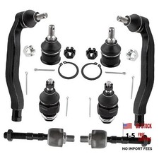 Set of 8 Tie Rod Ends for Front Outer - Upper Lower Ball Joints