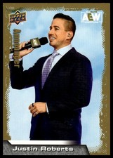2022 Upper Deck AEW Justin Roberts #96 Gold