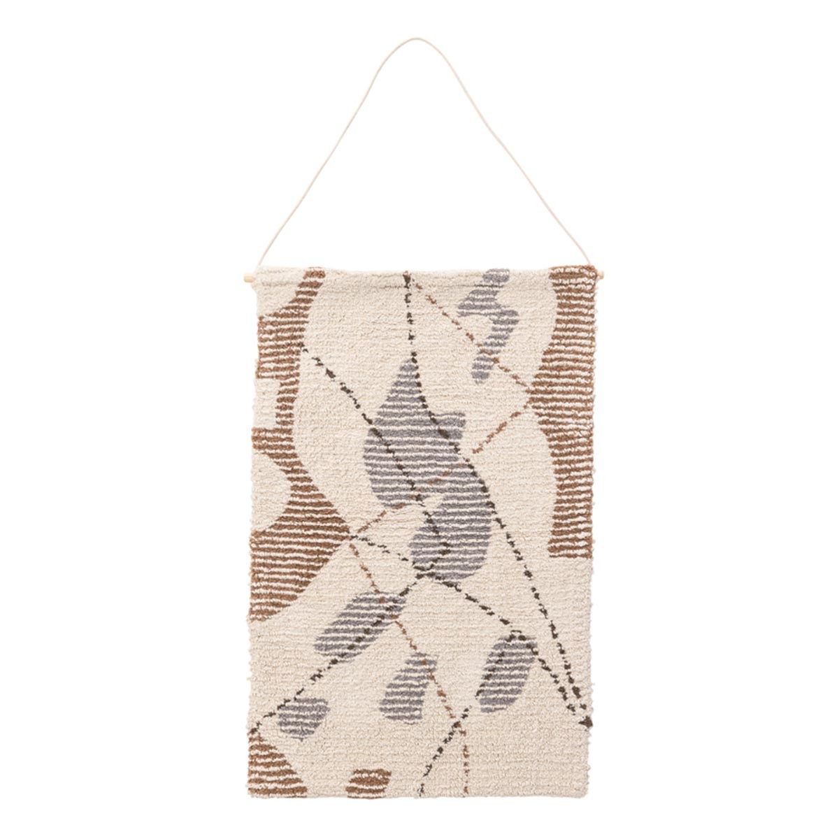Toile tapis à suspendre Liam en coton tissé de 80cm pour une décoration murale premium