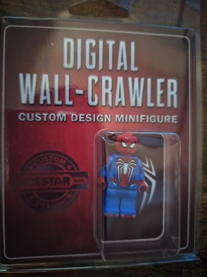 LEGO Spider-Man Custom UV Printed Insomniac Suit Ps5 Digital Firestar Minifigur