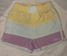 Patagonia Boys Swim Trunks Yellow, Pink and B...