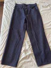 Uniqlo Navy Blue Jeans Unisex Size 30in Waist 100 Cotton