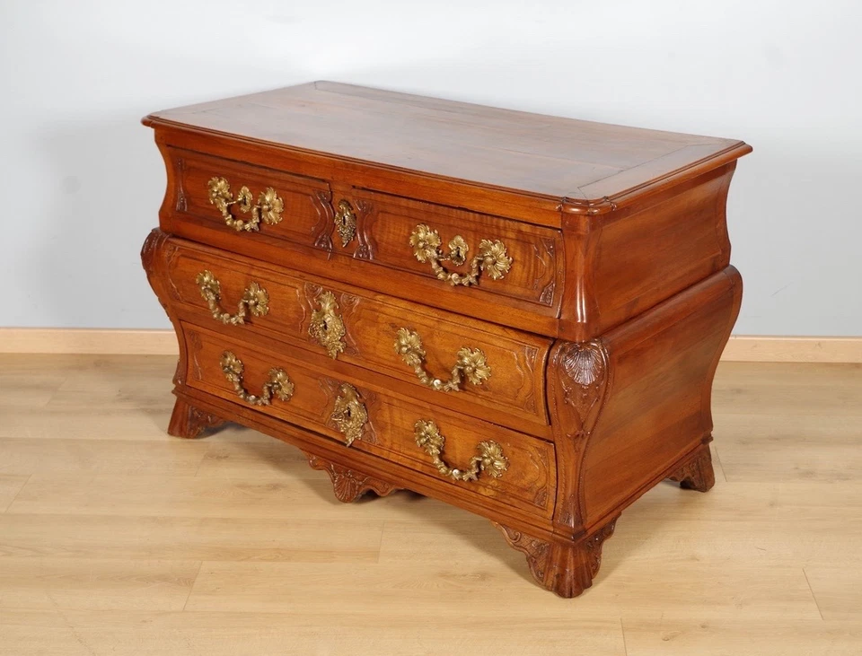 Commode tombeau époque Régence - Photo 2/4