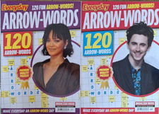 2 x Everyday Arrow-Words Puzzle Books (Issues 175 / 176)  240 puzzles