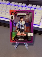 Diego Maradona 2026 Panini Prizm Monopoly FIFA World Cup True Pink #/199