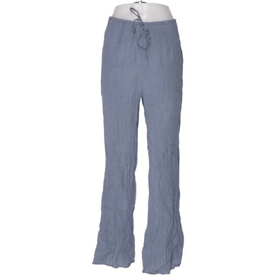 Zara, pantalon palazzo, taille : L, bleu, polyamide/viscose, autre, femmes #8Jz - Photo 1/4