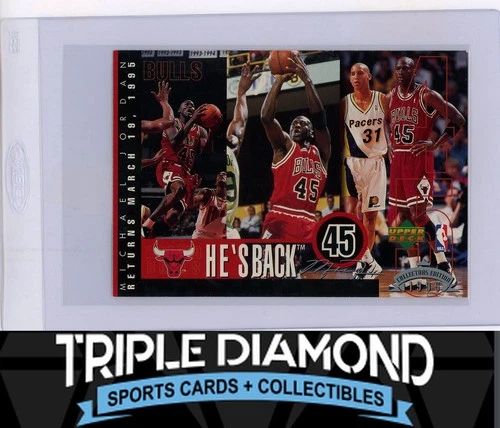 1995 Upper Deck Authenticated Michael Jordan He's Back Jumbo Card Y104