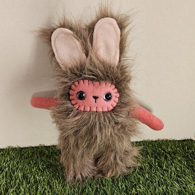 Handmade Furry Dust Bunny Plush Stuffed Doll Toy Weird Creepy Cute Toy