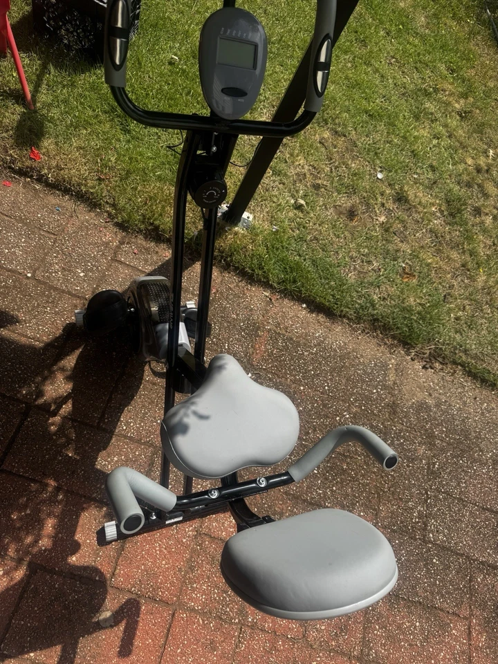 Black Tousains Foldable Exercise Bike Designed For All Fitness Level For Workout - Image 3 of 4