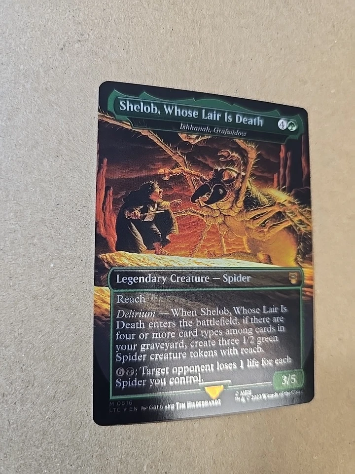 MTG: LOTR: Shelob, Whose Lair is Death - Ishkanah, Grafwidow Foil 0516 Mythic - Image 2 of 4