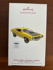 HALLMARK 2019 CLASSIC AMERICAN CARS 1970 FORD TORINO COBRA ORNAMENT