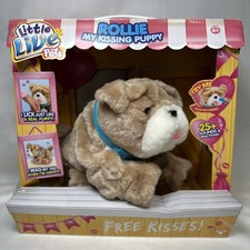 Little Live Pets My Kissing Puppy Dog Rollie Wrinkle Electronic Pet Plush - NIB