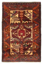 Traditional Vintage Hand-Knotted Oriental Carpet 2'9" x 4'5" Wool Area Rug