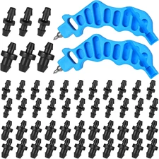 2-In-One Drip Irrigation Tubing Hole Punch and Fitting Insertion Tool 50 Pcs