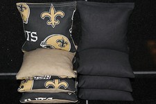NEW ORLEANS SAINTS CORNHOLE BEAN BAGS Baggo Toss Game ACA Regulation Tailgate