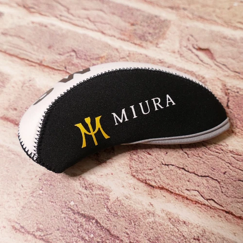 Golf Protective Iron Cover Miura White Black color 10 pieces Headcover One Set - Picture 6 of 13