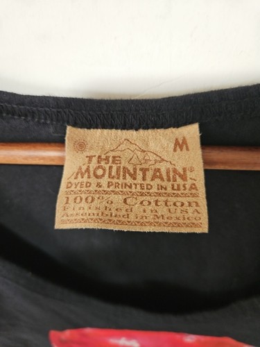 Vtg The Mountain Tank Top Shirt Mens Medium Black Crew Neck Pirate Skull Graphic - Picture 3 of 4