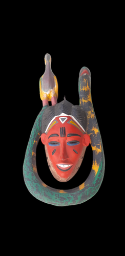 antique african tribal masks,wood mask, African wall mask,Africa mask,elop mask,